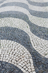 Portuguese tradicional sidewalk in Lisbon