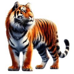 Naklejka premium tiger watercolor Clipart