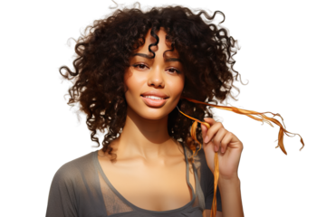 summer laugh female lady teeth people coiffure afro face model background white girl curly black happy hair smile confident woman expression Cheerful African American beauty natural hairstyle