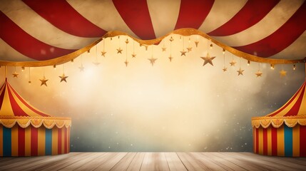 Circus frame background circus tent background with copy space - obrazy, fototapety, plakaty