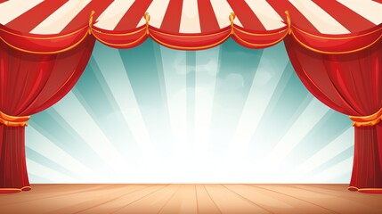 Circus frame background circus tent background with copy space - obrazy, fototapety, plakaty