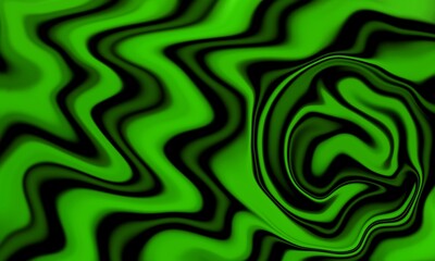 Green black liquid abstract background illustration