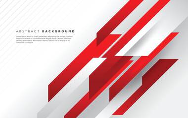 modern abstract red and white background design - obrazy, fototapety, plakaty