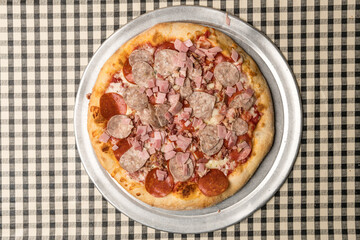 Meat lovers pizza