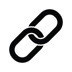chain link logo template - obrazy, fototapety, plakaty
