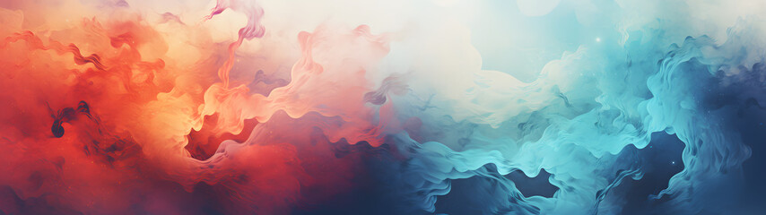 Nature's brush strokes create a mesmerizing cloud canvas, painting the sky with a colorful smoke of art