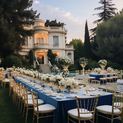 wedding reception in the garden