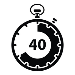 stopwatch icon vector logo template