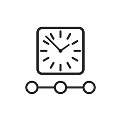Timeline icon. Vector illustration. EPS 10.