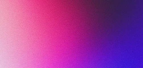 Deurstickers Dark blue purple grain texture gradient background magenta pink glowing color grainy poster banner design © Enso