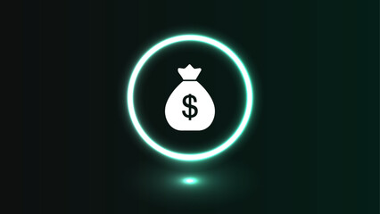 money pouch icon	