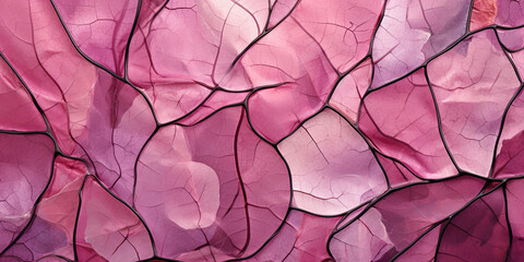 Abstract pink and purple leaves pattern background.