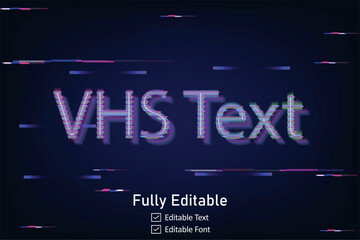 Obraz premium Futuristic Glitch text effect for video game text for editable cyberpunk glitch text effect