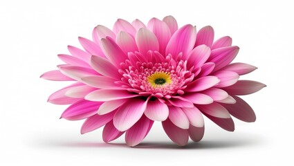 pink flower on isolated background