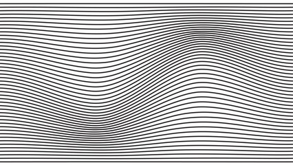 Psychedelic Background. Black and white background. Line distort. Wave. Wavy Background. Line Pattern. Wavy pattern.