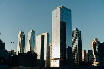 Fototapeta na wymiar skyscrapers near bella abzug park. new york, usa - may 2th 2023