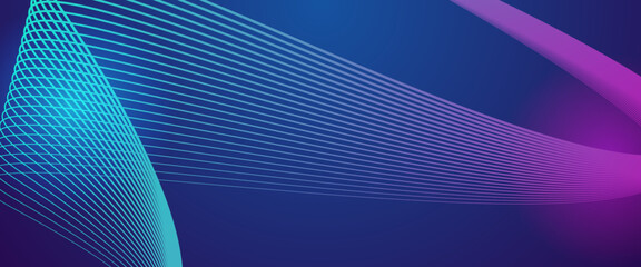 Purple violet and blue vector modern line abstract technology background. Minimalist modern technology line concept for banner, flyer, card, or brochure cover