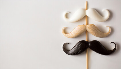 Whiskered Whimsy: National Milk Day Gets a Mustache Makeover - obrazy, fototapety, plakaty