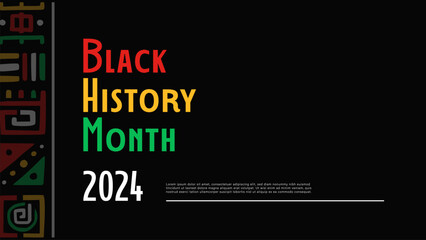 Black history month background design with afro art texture using for poster or banner event