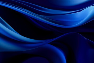 A blue abstract background, dark blue, blue wave texture. 

