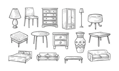 furniture handdrawn collection
