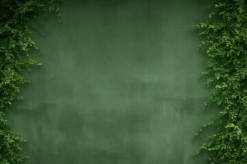 Green wall background, Generative AI 
