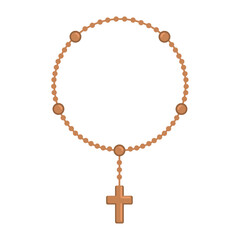 Naklejka premium rosary catholicism design