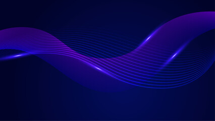 Purple violet and blue vector tech line modern abstract background
