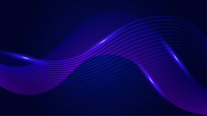 Purple violet and blue vector abstract modern technology background with glowing line
