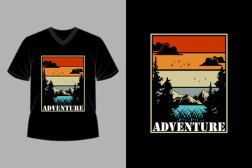 Adventure Retro Vintage T Shirt Design