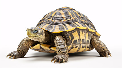 Turtle isolated on white background. Generative ai
