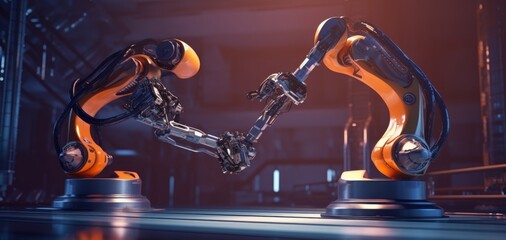 industry 4.0 robot 3d automation ai future digital, Generative AI 