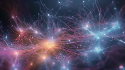 A series of interconnected brain scans, illuminated with vibrant colors and lines, displaying the power of AI in analyzing and predicting complex neurological conditions for early detection