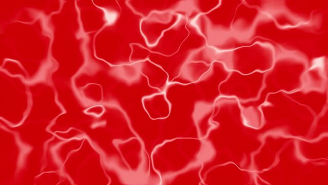Neon glow lines abstract loop 3D animation particle blood cells light motion graphics squiggle arteries vein energy background visual effect colour liquid art 4K red white