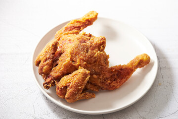 fried chicken on plate