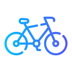 cycling Line Gradient Icon