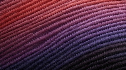 Closeup of gradient knitted wool, textured background