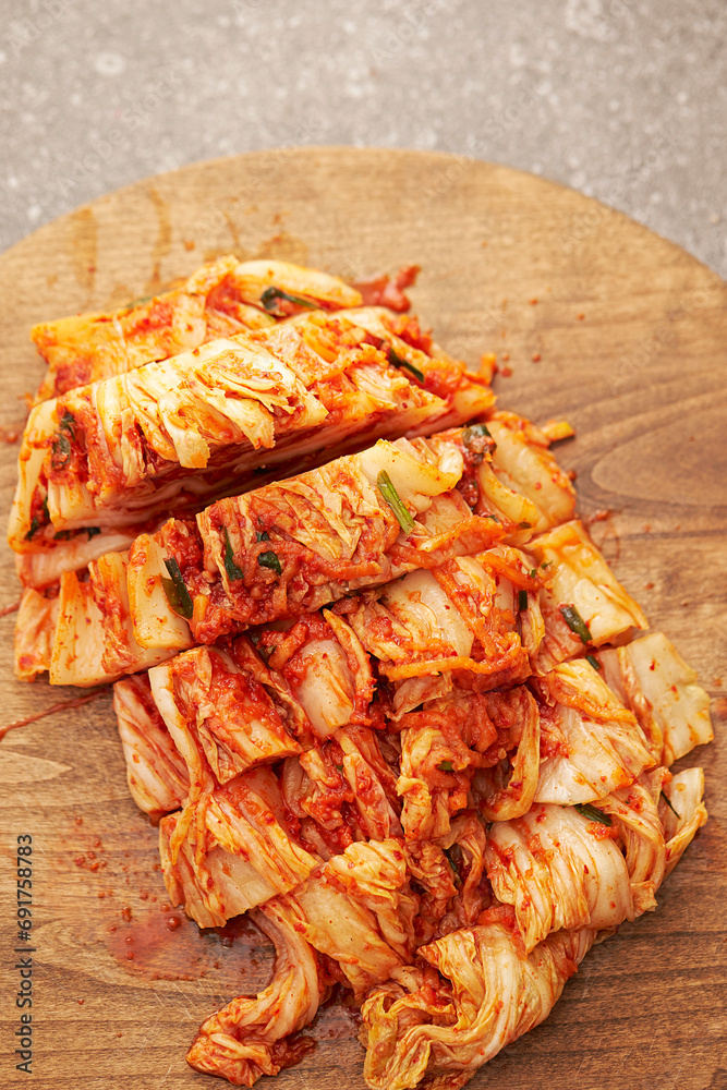 Poster Kimchi, Korean spicy pickles dish 