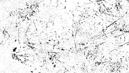 Grunge black and white pattern. Monochrome particles abstract texture. Background of cracks, scuffs, chips, stains, ink spots, lines. Dark design background surface. Gray printing element