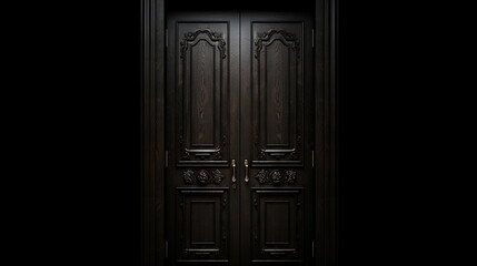 重厚な扉、木の扉
