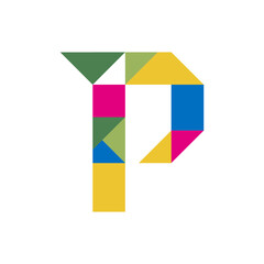 Monogram P design vector logo. Monogram initial letter mark P logo design. Monogram design vector logo. Monogram initial letter mark P logo design. Simple P monogram. Monogram P design logo