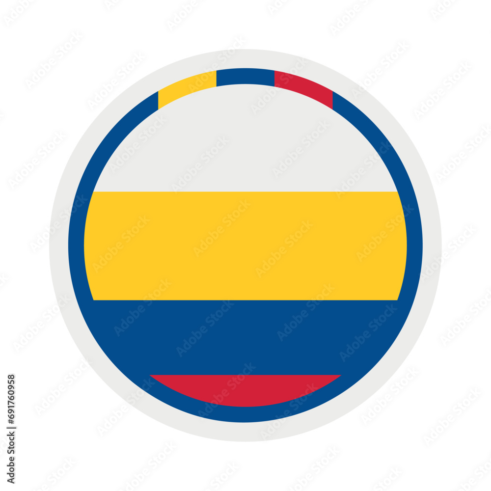 Poster soccer colombia flag sign