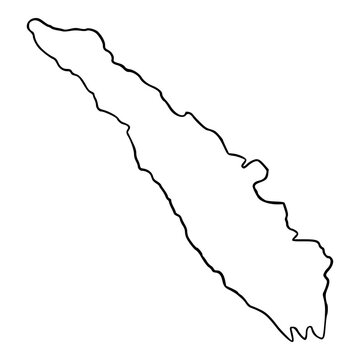 sumatera indonesia province geography hand drawn map outline illustration