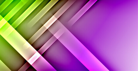 Obraz premium Dynamic Bright Colorful Lines, Shadow Style Stripes Geometric Vector Illustration For Wallpaper, Banner, Background, Card, Book Illustration, landing page