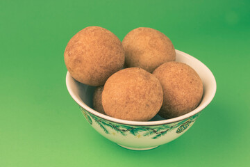 Delicious buñuelo traditional Colombian food