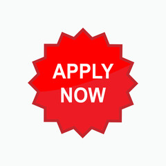 Apply Now Icon - Vector, Sign and Symbol or Banner for Design, Presentation, Website or Apps Elements. 