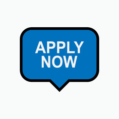 Apply Now Icon - Vector, Sign and Symbol or Banner for Design, Presentation, Website or Apps Elements. 