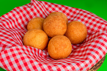 Delicious buñuelo traditional Colombian food