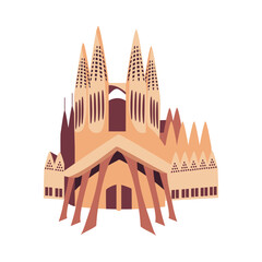 Fototapeta premium basilica of the holy family isolated