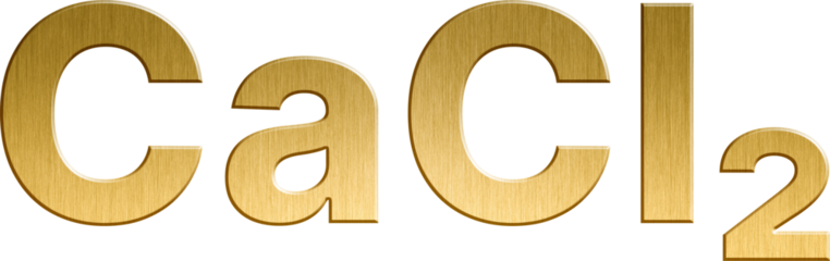 Golden Inorganic Chemical Formula CaCl2 - Calcium Chloride